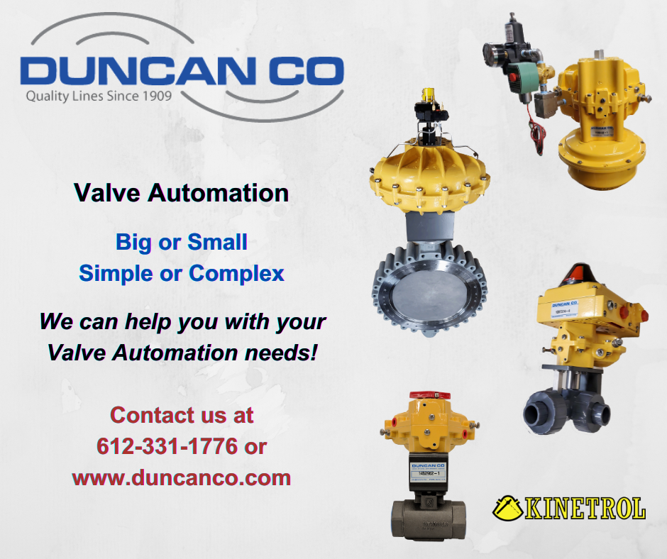 KINETROL ACTUATION FOR MORE INFORMATION CONTACT US AT WWW.DUNCANCO.COM
